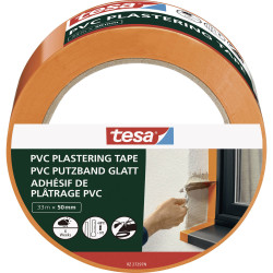 tesa 55487-00000-01 Plastering Tape orange 33m x 50mm UV-resistant