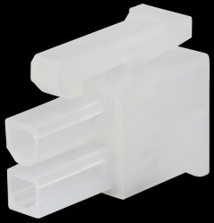 5557-02R / 3901-2020 Molex crimp housing - Mini-Fit Jr. - 2x1-pin - socket