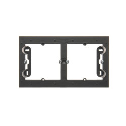 Simon 54 Premium Puszka natynkowa 2-krotna do ramek PREMIUM. Głębokość 35 mm czarny mat DPN2/49
