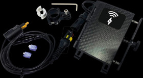 MC925 Motorcycle - phone holder, Qi charger, 71-90 mm