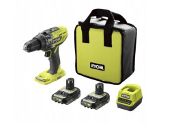 Wiertarko-wkrętarka udarowa 18V, 2 x akumulator 2,0 Ah , ładowarka, miękka torba