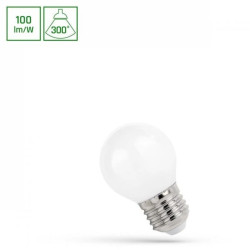 Żarówka LED KULKA E-27 230V 1W COG NW MILKY SPECTRUM