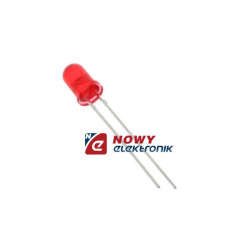 Dioda LED 5mm Czerwona 12V 100-130mcd 60st