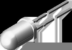 LED, THT, T-1 3/4, Ø 5 mm, green, 569 nm, 1 mcd to 3.5 cd, 50°, TLLG5420
