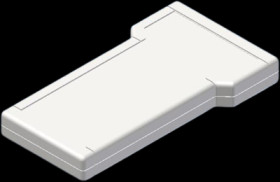ABS enclosure, (L x W x H) 210 x 116 x 25 mm, white (RAL 9002), IP54, TBT-1.7