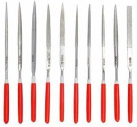 NP-PIL10ID Komplet 10 pilników - iglaków do metalu z rączką - diamentowe