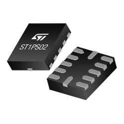 ST1PS02DQTR 400 mA nano-quiescent synchronous step-down converter with digital voltage selection, Power Good and AUX switch