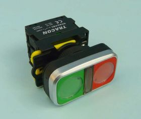 NYG3-DL 5A/230VAC 1xNO/1xNC RED/GREEN