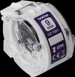 CZ-1001 Colour label roll, white, 9 mm