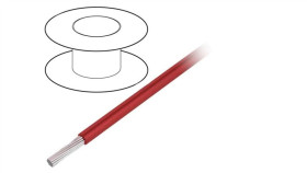 3254-Rd005 Przewód Na Rolce 30,5M Linka Cu 16Awg Pvc Czerwony 300V