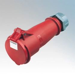 Gniazdo przenośne 1-częściowe 32A 4p 6h 400V IP44 AM-TOP zaciski śrubowe MEN526