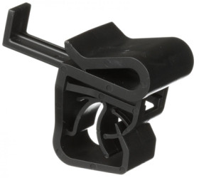 Mounting base, weather resistant acetal, black, (L x W x H) 22.35 x 19.56 x 31.5 mm, UCCPD-C130