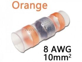 Koszulka termokurczliwa z cyną 10mm2 orange