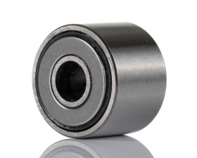 Rolka prowadząca, Jarzmo, śr: 16mm, dł: 12mm, otwór: 5mm, Ekscentryczne