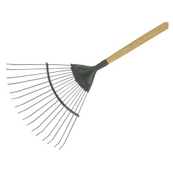 Kent &amp; Stowe 70100262 Carbon Steel Long Handled Lawn &amp; Leaf Rake, FSC&#xAE;
