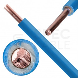 Kabel instalacyjny DY / H07V-U 2,5mm2 jednożyłowy niebieski 450/750V drut Basoglu