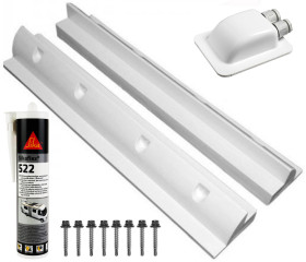 Mocowanie do paneli fotowoltaicznych, ABS, Płaski, do uzytku z: Panel słoneczny