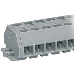 WAGO 260-261 11-way 4 Conductor Snap In Terminal Strip Grey AWG28-16
