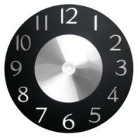 UM213.31 Tarcza zegarowa, aluminiowa, czarna - średnica 215mm
