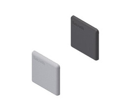 Zaślepka kwadratowa pasuje do rowka 6mm Czarny Przykrywka PP pasujący profil 20 x 20