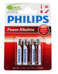 Bateria alkaliczna LR03 / AAA 1,5V POWER ALKALINE LR03P4B/10 /blister 4szt./