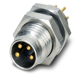 Złącze wielostykowe przemysłowe 4-pinowe M8, panelowe Wtyczka Phoenix Contact