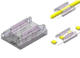 ZLACZKA LED 2P PCB 8MM SMD, COB 6A