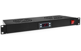 Panel wentylacyjny RACK z termostatem FANSKT-B - 2 wentylatory