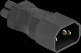 80468 Power Adapter IEC 60320 - C14 to C5, male / female, 2.5 A, strai