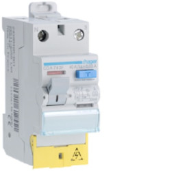 Przełącznik RCD, Typ A, 2-biegunowy, 40A, 30mA, Hager, CDA 230V