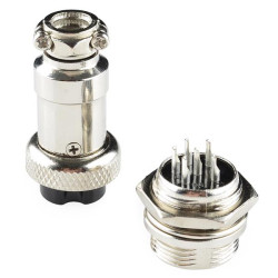 Sparkfun 6-Pin Chassis Connector - Panel Mount (male and female)