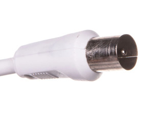 Przewód antenowy IEC 15m biały 11515