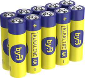 Alkali manganese-battery, 1.5 V, LR6, AA, round cell, BYB-6-30A2002