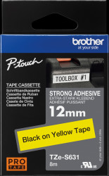 TZE-S631 Label Printer Tape, Adhesive-Laminated