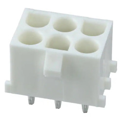 Wtyk PCB 6-pinowe raster: 6.35mm 2-rzędowe Molex