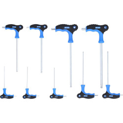 Brilliant Tools BT041100 9-Piece Allen Key Set 2-10 mm Hex Wrench