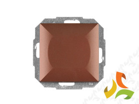 PERŁA Wyłącznik pojedynczy podświetlany miedź metalik WP-1PS ABEX
