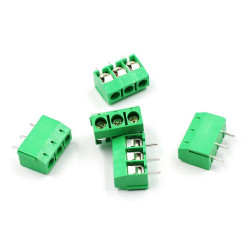 Opencircuit Print terminal blocks 3pin green - 3.5mm pitch - 5 pieces