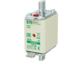 Wkładka topikowa przemysłowa - silnikowa KOMBI NH00 aM 50A/690V 004182411 ETI