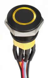 Nasadka przełącznika Chwilowy DPDT średnica wycięcia 19.2mm, montaż panelowy APEM