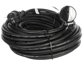 Przedłużacz 1-gniazdo z/u 20m /H07RN-F 3x1,5/ czarny P01720