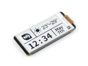 Waveshare 2.13inch E-Paper HAT+ For Raspberry Pi, E-Ink Display, 250x122, Immersion Gold Process, SPI Interface, HAT+ Standard,