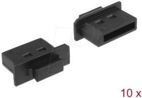 64025 Dust Cover for DisplayPort female with grip 10 pieces black