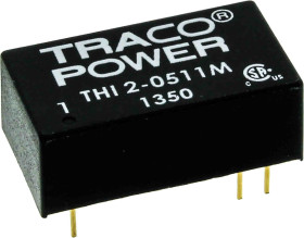 Przetwornica DC-DC, 2W, Uwe 4,5 → 5,5 V DC, Uwy 5V dc, Iwy 400mA Nie, TRACOPOWER Tak