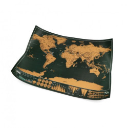 Mapa Świata zdrapka B9B1 - 30x42cm