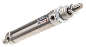 Sprężyna gazowa skok: 80mm Norgren Ø 25mm dwustronnego działania Action 184mm Bufor RM/8025/M/80 G 1/8