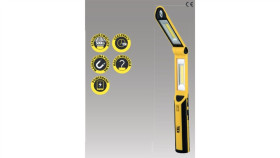 Latarka Warsztatowa Akumulatorowa Led Cob 3W+1W 2,6Ah Li-Ion /Hak, Magnes,...