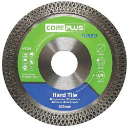 Core Plus CORDBHT105 HT105 Hard Tile Turbo Diamond Blade 105mm