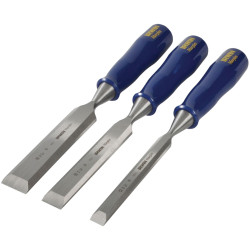 IRWIN&#xAE; Marples&#xAE; TM444/S3 Bevel Edge Chisel Blue Chip Handle Set, 3 Piece