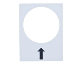 Tabliczka opisowa biała prostokatna 30x40mm W PRAWO WOLNO ZB2BY4907